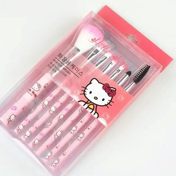 Sanrio Import Hello Kitty Makeup Brush Set - Picture 1 of 6
